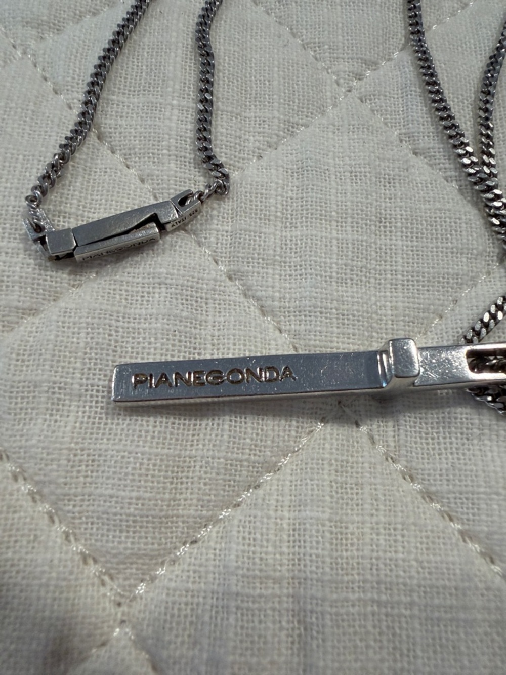Pianegonda Cross Necklace - Sterling Silver - Picture 2 of 3